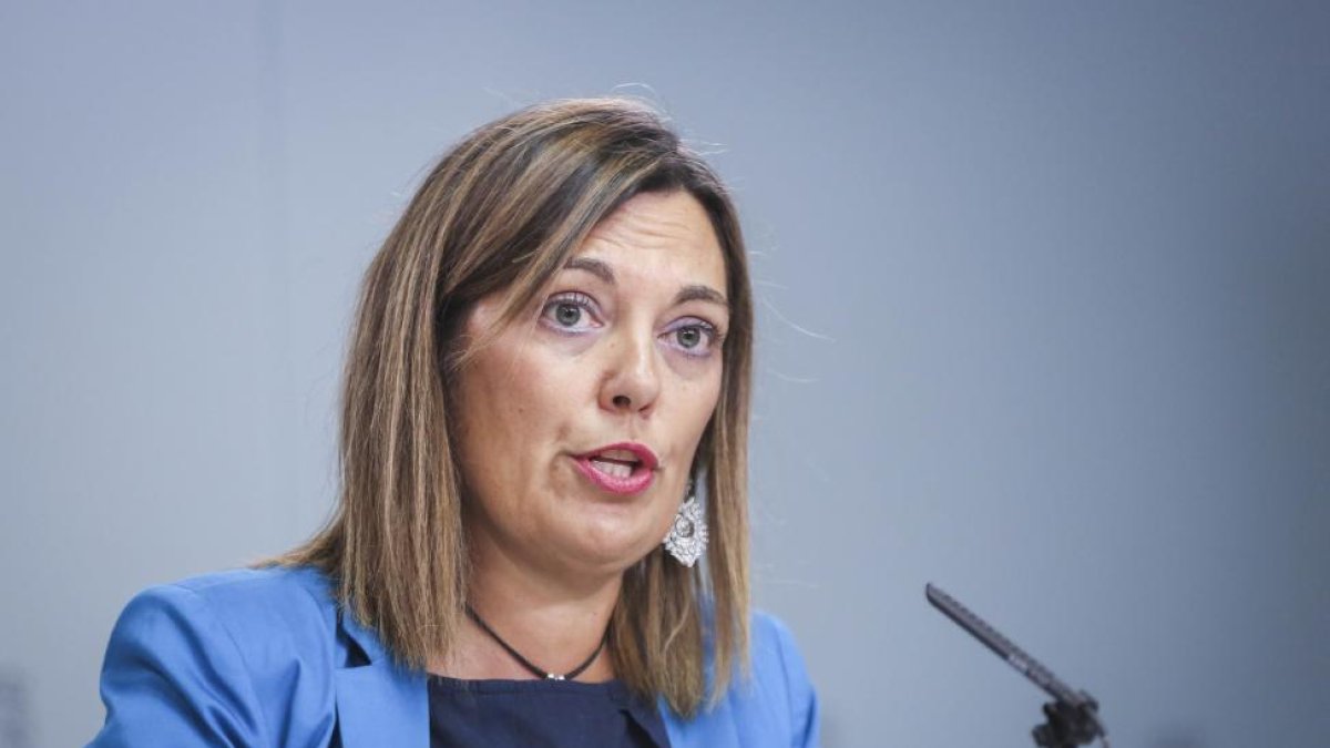 Milagros Marcos, en la rueda de prensa posterior al Consejo de Gobierno-E.M.