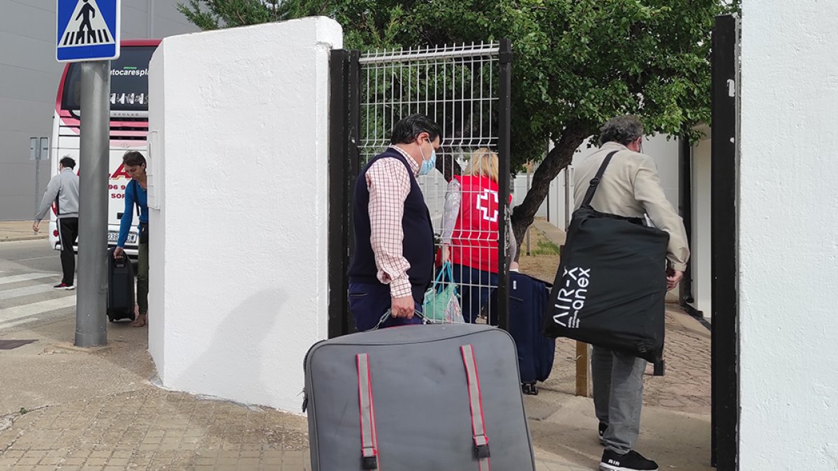 Primeros refugiados que llegaron a El Burgo de Osma.-A. H.