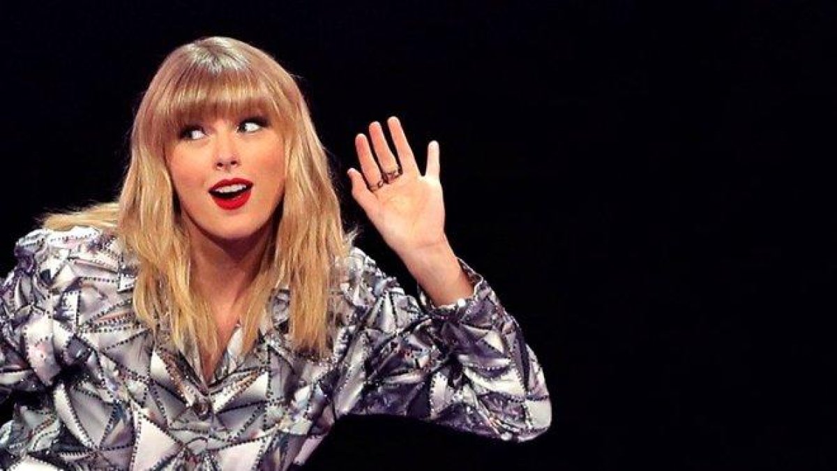 La cantante estadounidense Taylor Swift durante la celebración del día del soltero del grupo comercial Alibaba.-ZHANG HENGWEI / GETTY