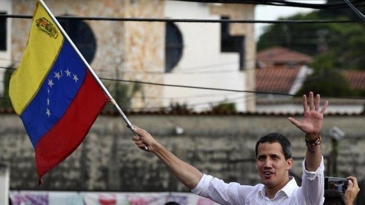 Juan Guaidó, autoproclamado presidente interino de Venezuela.-