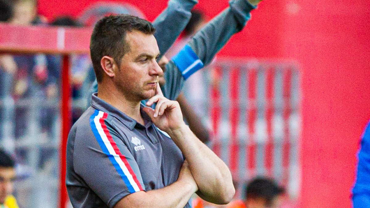 Diego Martinez seguirá como técnico la temporada que viene. MARIO TEJEDOR