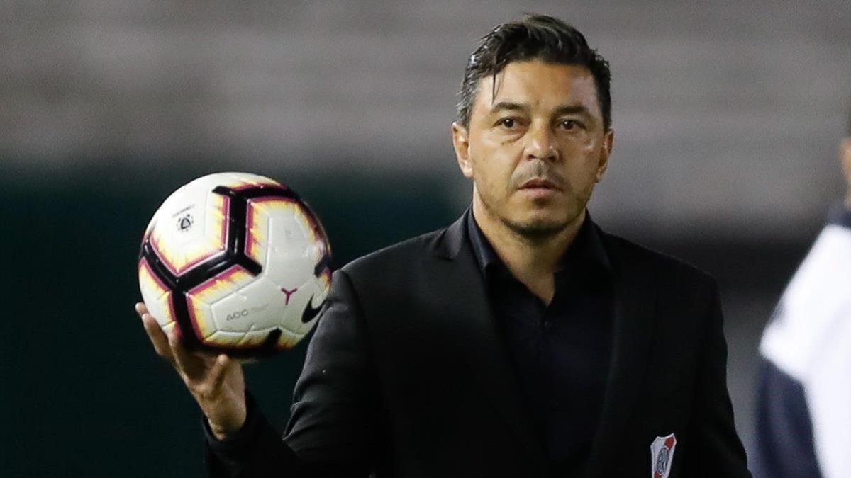 Gallardo vuelve a disputar la Libertadores un año después de ganarla en el Bernabéu.-