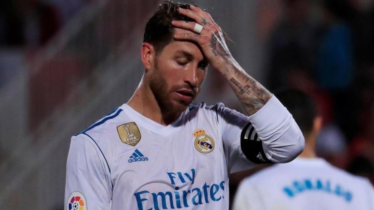 Ramos, durante el partido con el Madrid ante el Girona.-/ REUTERS / JUAN MEDINA