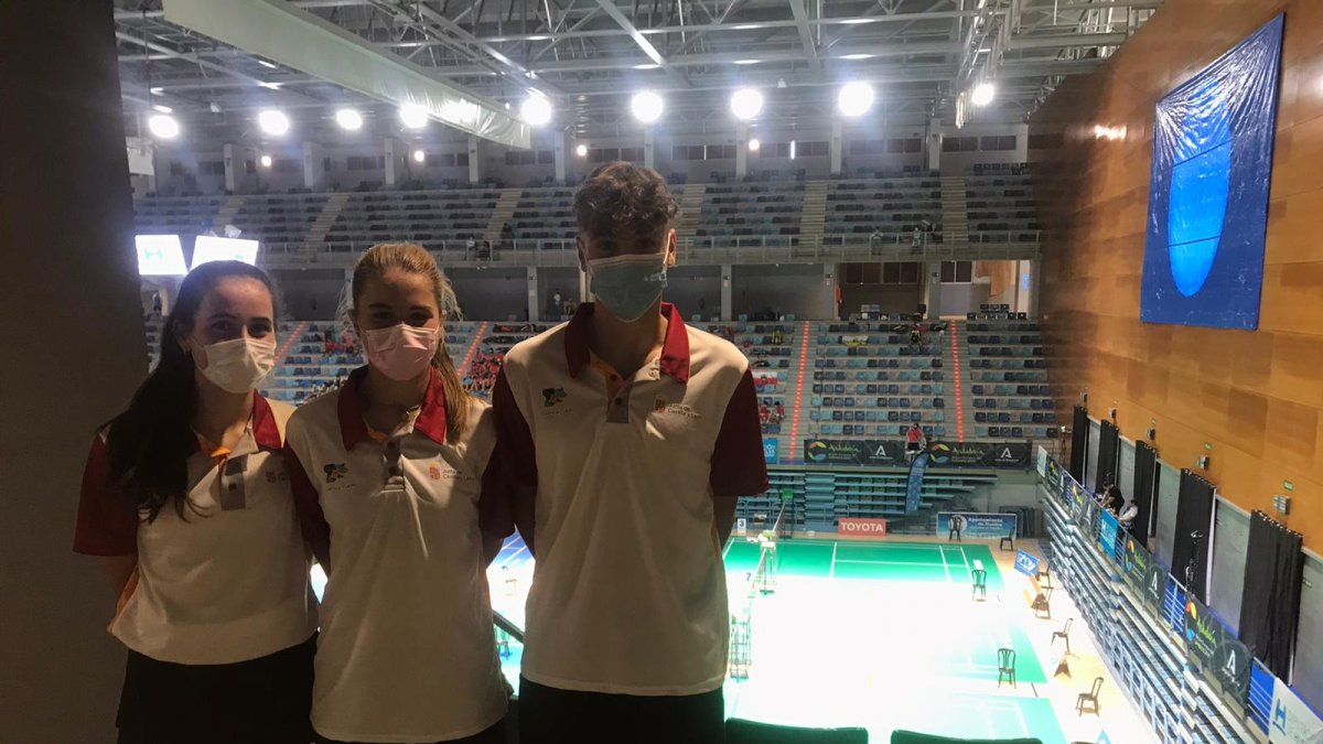 Ana Peñaranda, Daniela Corchón y Javier Barrios fueron los representantes sorianos con la selección de Castilla y León en el Nacional. HDS