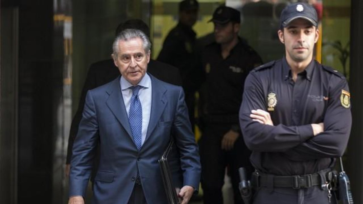 Miguel Blesa, expresidente de caja Madird abandona la Audiencia Nacional. Foto de archivo.-REUTERS