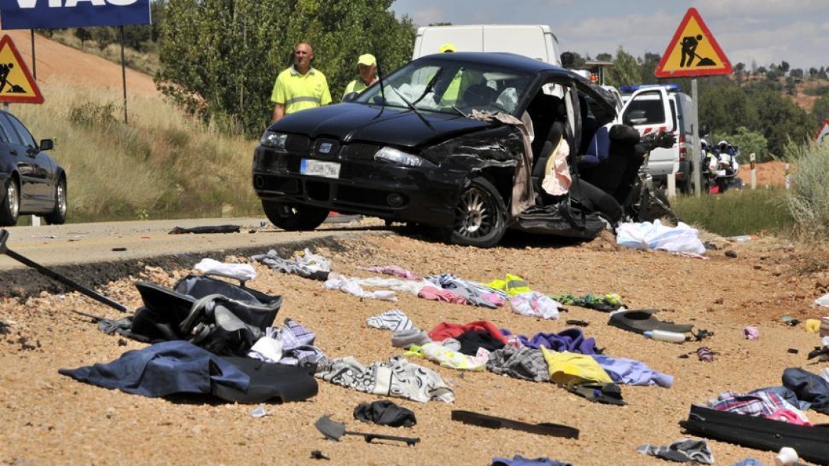Accidente mortal ocurrido en agosto en Valdenarros.-VALENTÍN GUISANDE