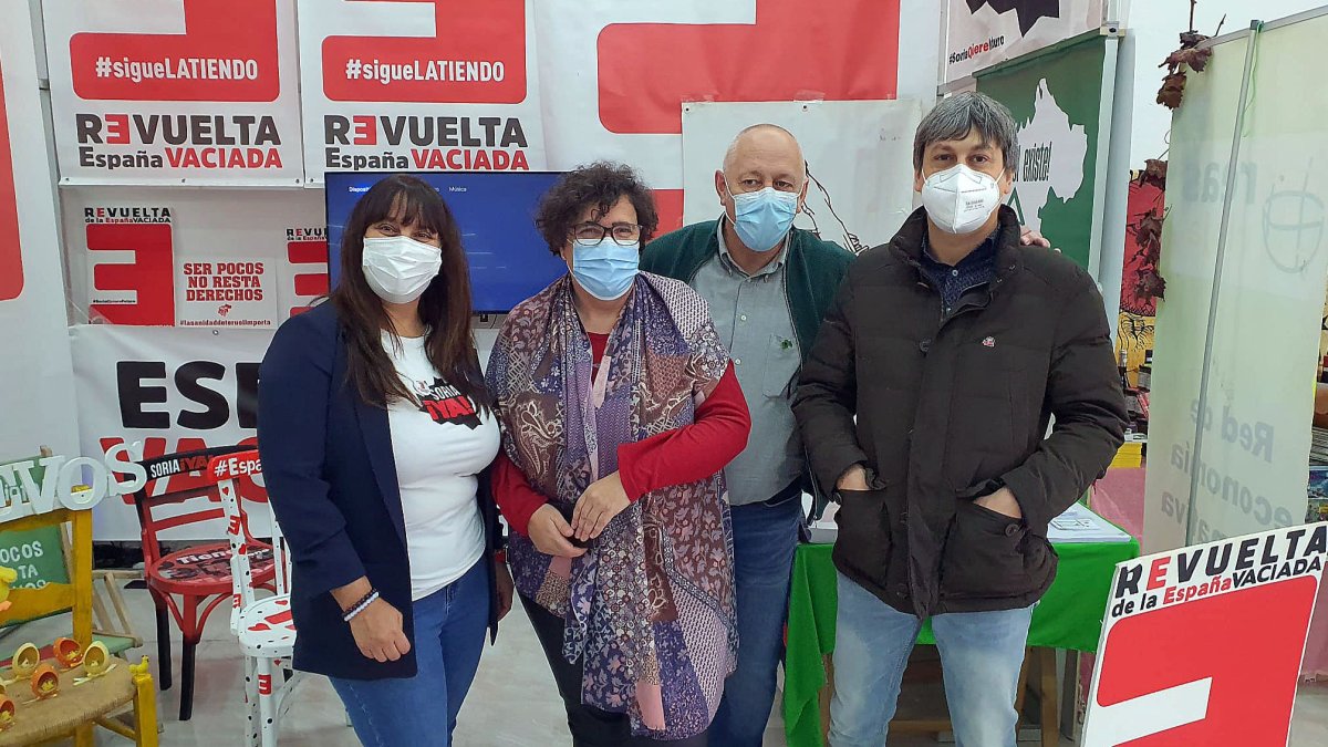 Representantes de las plataformas de la España Vaciada.-ICAL