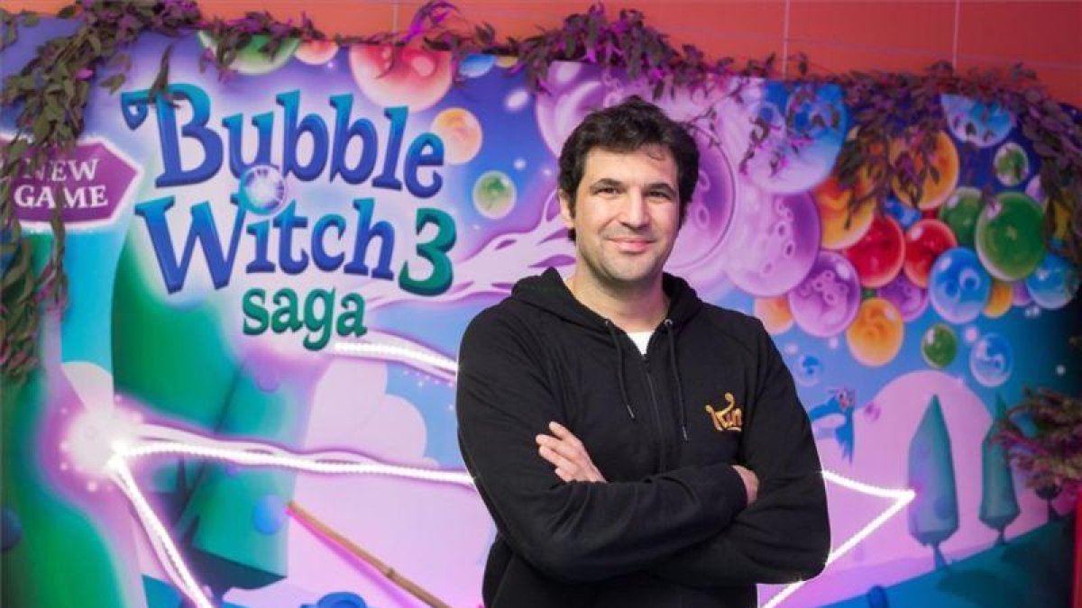 Oriol Canudas, responsable del estudio de King en Barcelona, creador del juego Bubble Witch 3 Saga.-CÉSAR CID