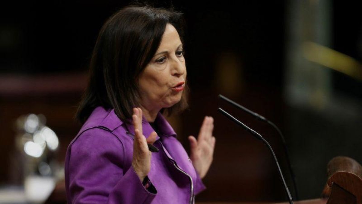 Margarita Robles, en el Congreso de los Diputados.-JUAN MANUEL PRATS