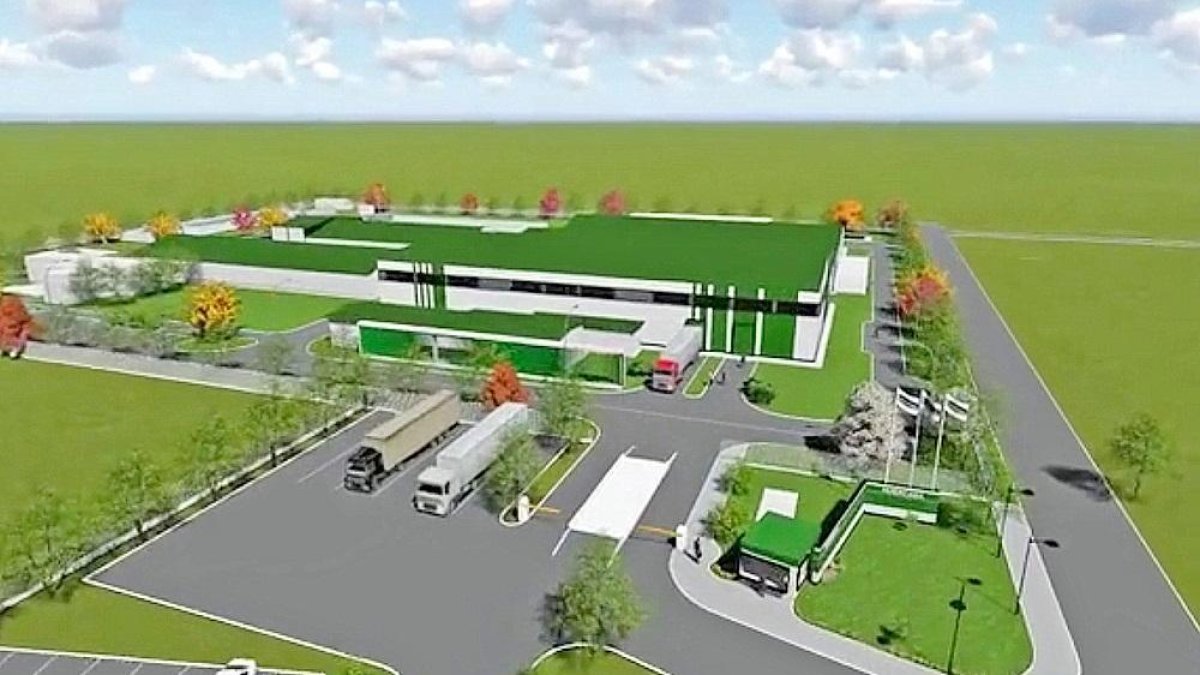 Aspecto que presentará la fábrica de Huercasa en Rumanía cuando terminen las obras.-- E.M.