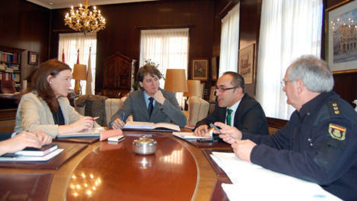 María José Heredia, Carlos Martínez Mínguez, Luis Rey y Juan José Fernández. / AYUNTAMIENTO DE SORIA-