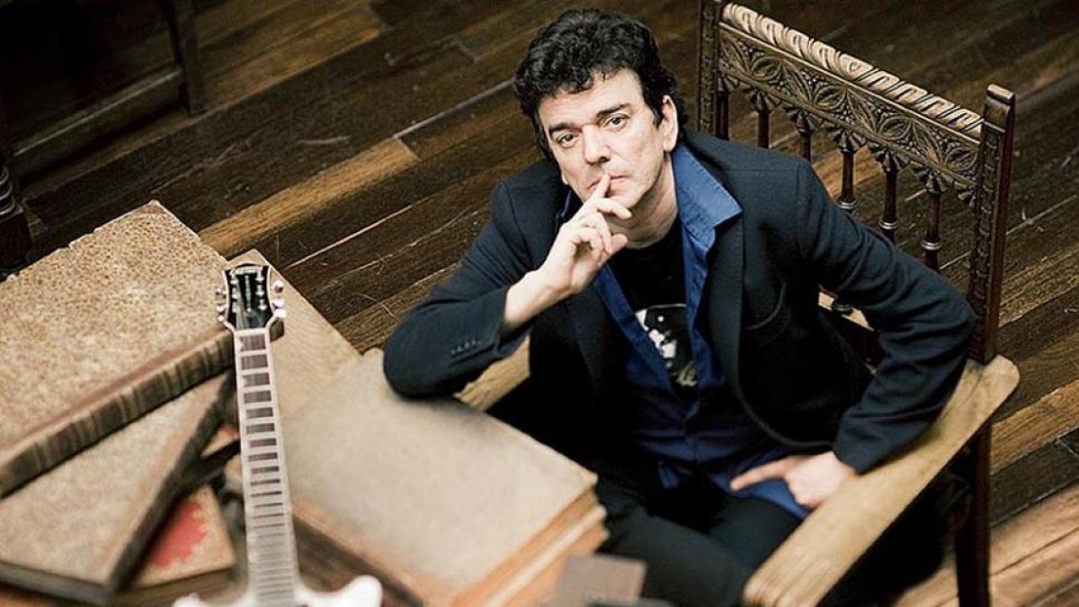 Jaime Urrutia, vocalista de los desaparecidos Gabinete Caligari.-D. S.