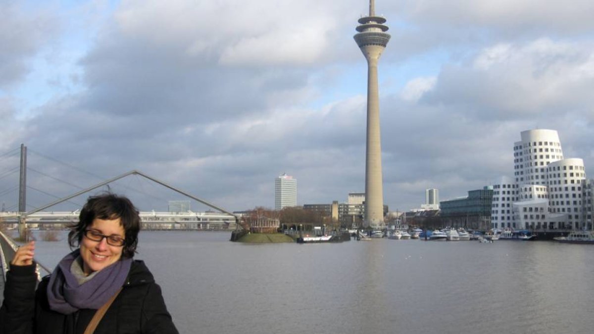María de Pablo viajaba en el avión con destino a Alemania.-