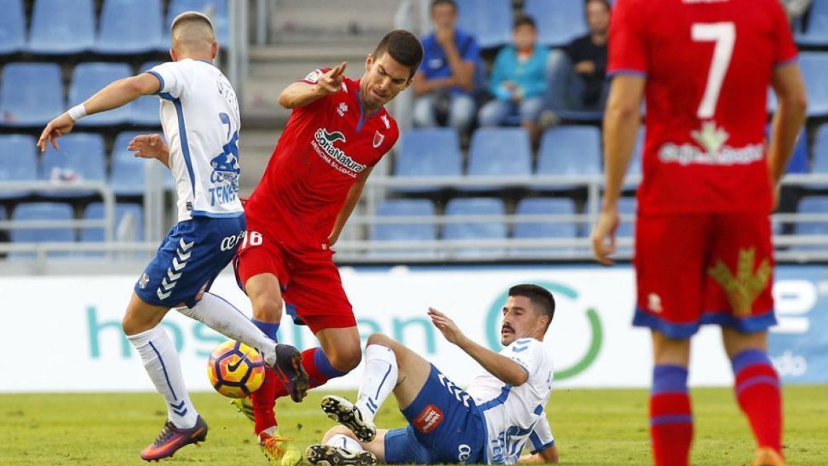 El Numancia empataba a un gol en su último desplazamiento a Tenerife.-Área 11
