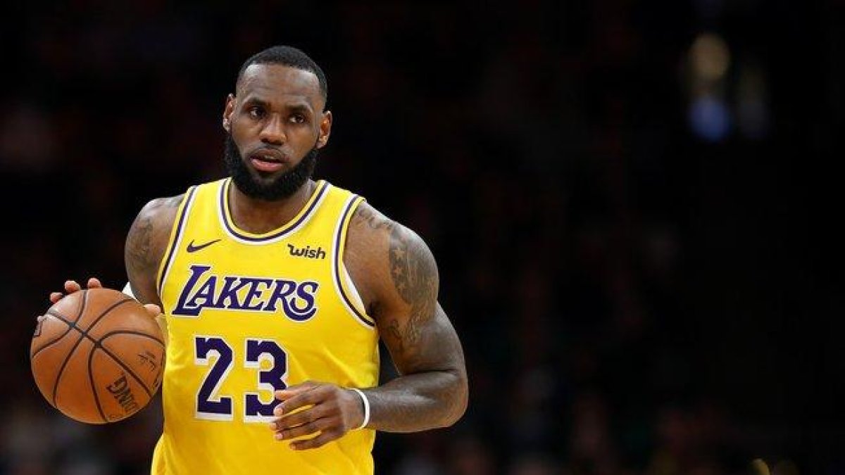 Lebron James, en un partido con los Lakers.-GETTY IMAGES NORTH AMERICA