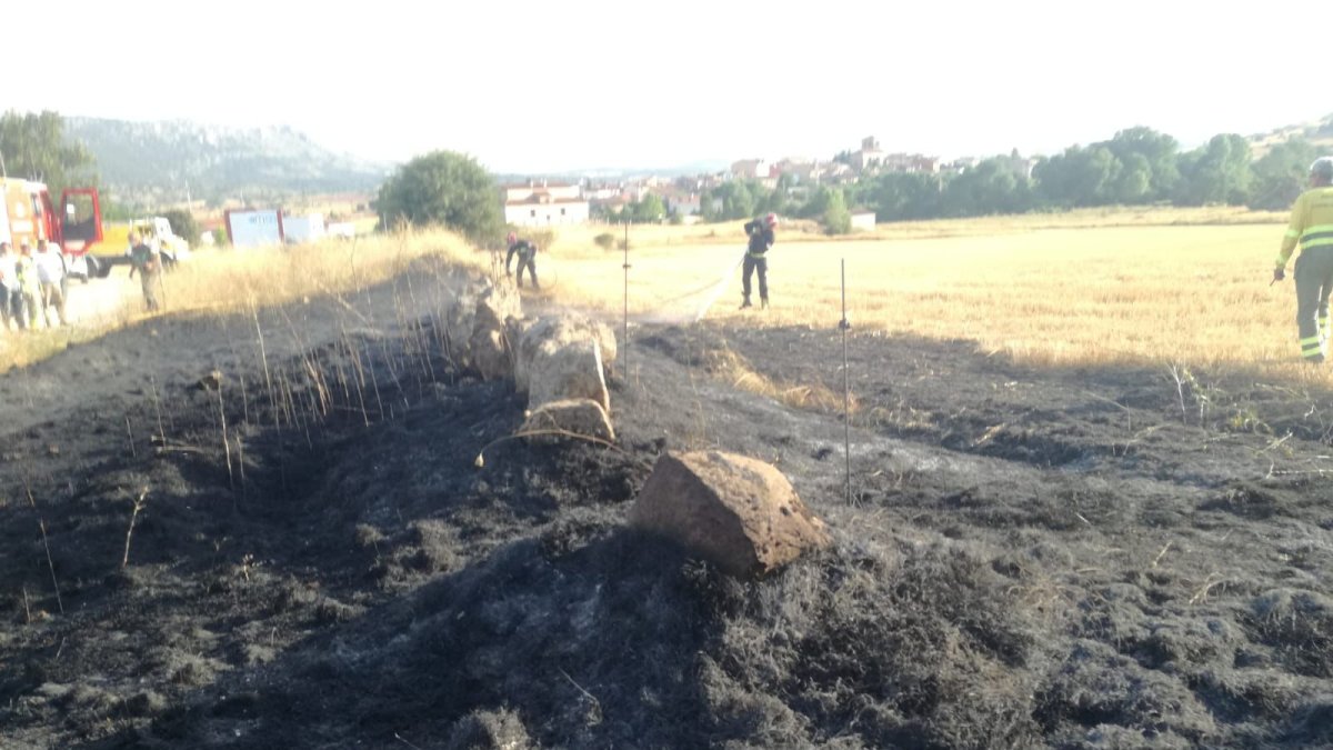 Incendio en la provincia en una imagen de archivo. HDS