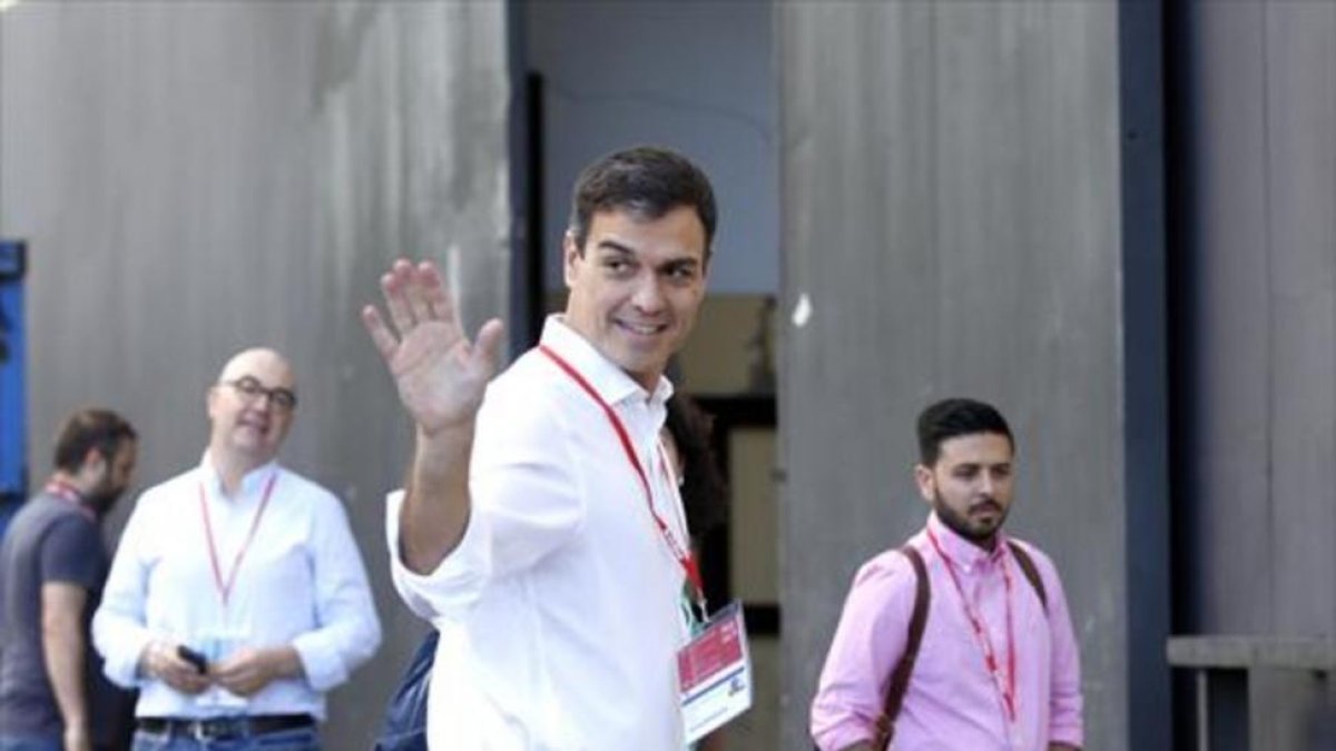 Pedro Sánchez, en el congreso socialista de Madrid.-DAVID CASTRO