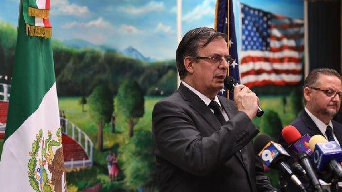 El canciller de México, Marcelo Ebrard.-AFP