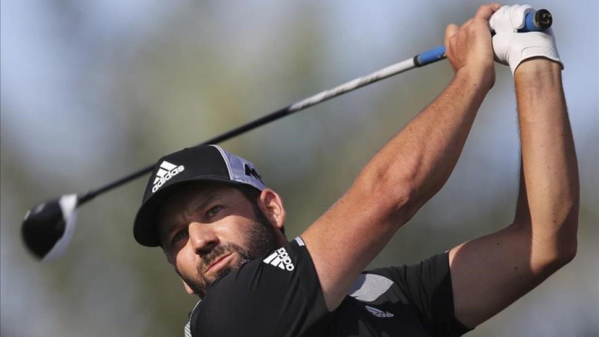 Sergio García, en acción durante la tercera jornada.-KAMRAN JEBREILI / AP