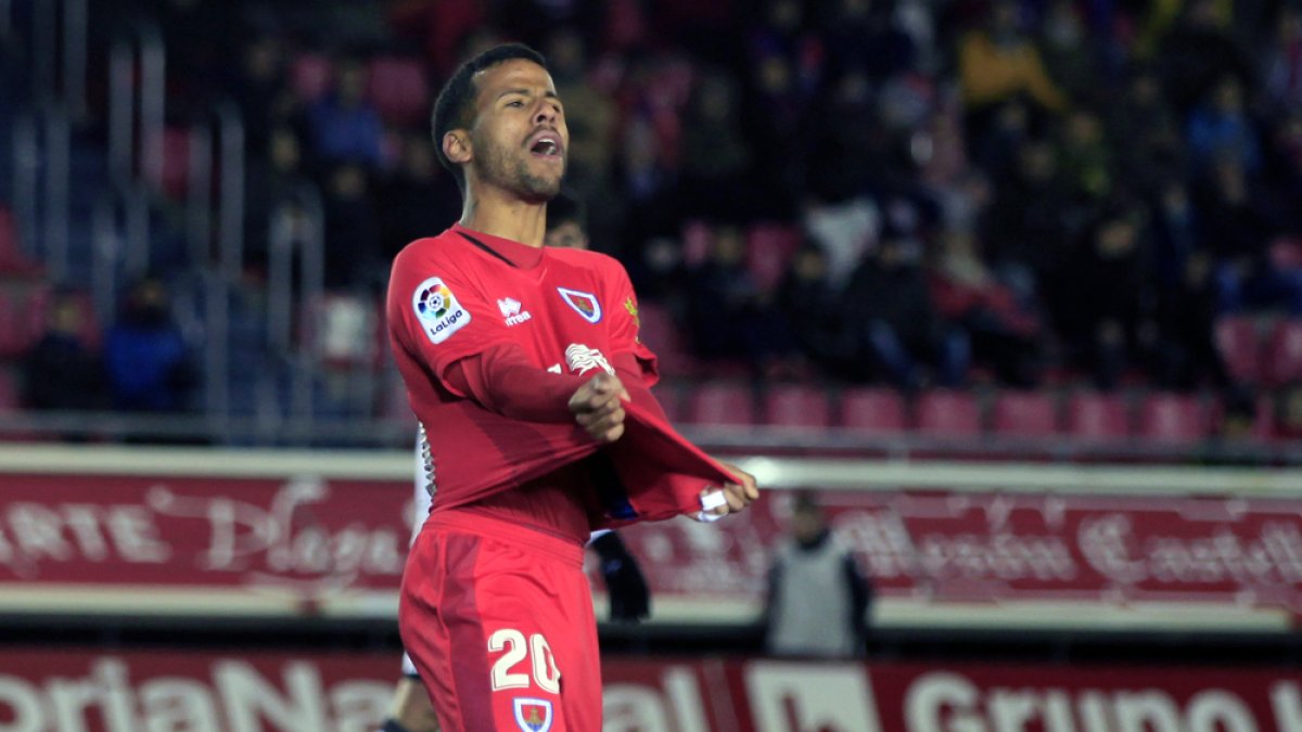 Gus Ledes reconocía que el Numancia de Málaga no estuvo al nivel de esta temporada. MARIO TEJEDOR