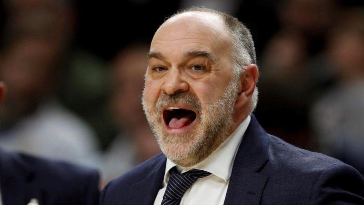El entrenador del Madrid de baloncesto, Pablo Laso.-EL PERIÓDICO