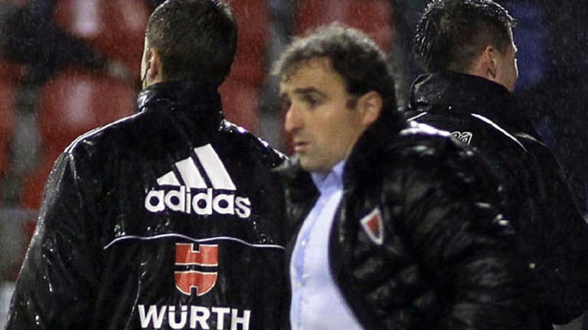 Arrasate se quitaba un peso de encima con la victoria de su equipo en Lugo.-Área 11