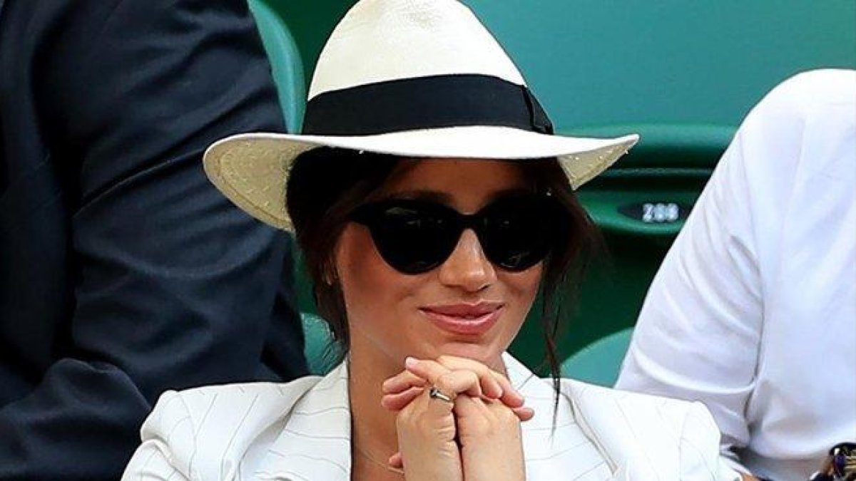 Meghan Markle, en Wimbleson, el pasado 4 de julio.-