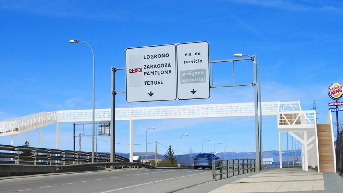 Pasarela proyectada para Golmayo-D.S.