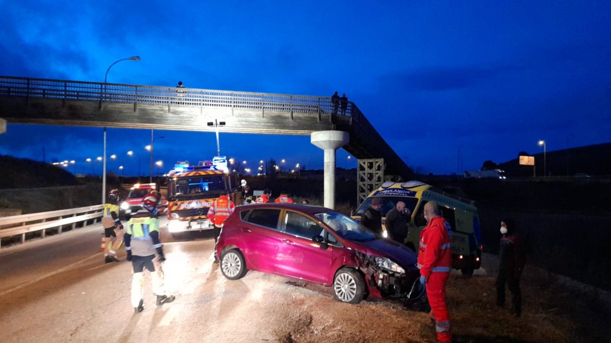 Imagen del accidente. MARIO TEJEDOR