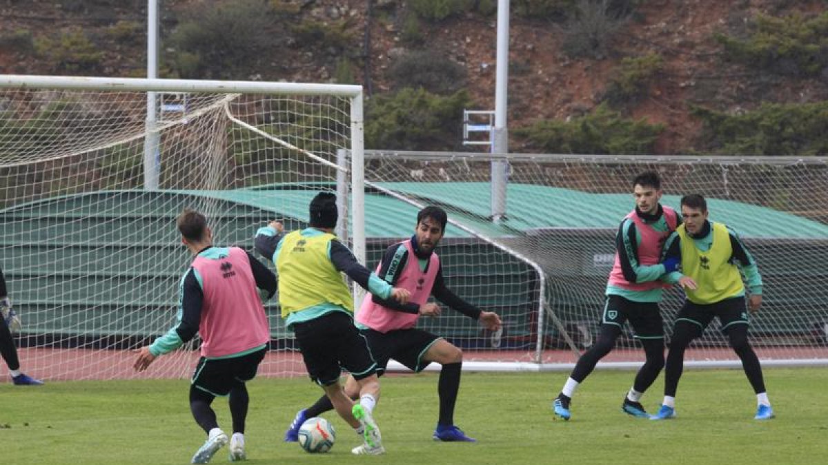 El Numancia quiere minimizar la derrota en Almería ganando esta noche al Málaga.-Mario Tejedor