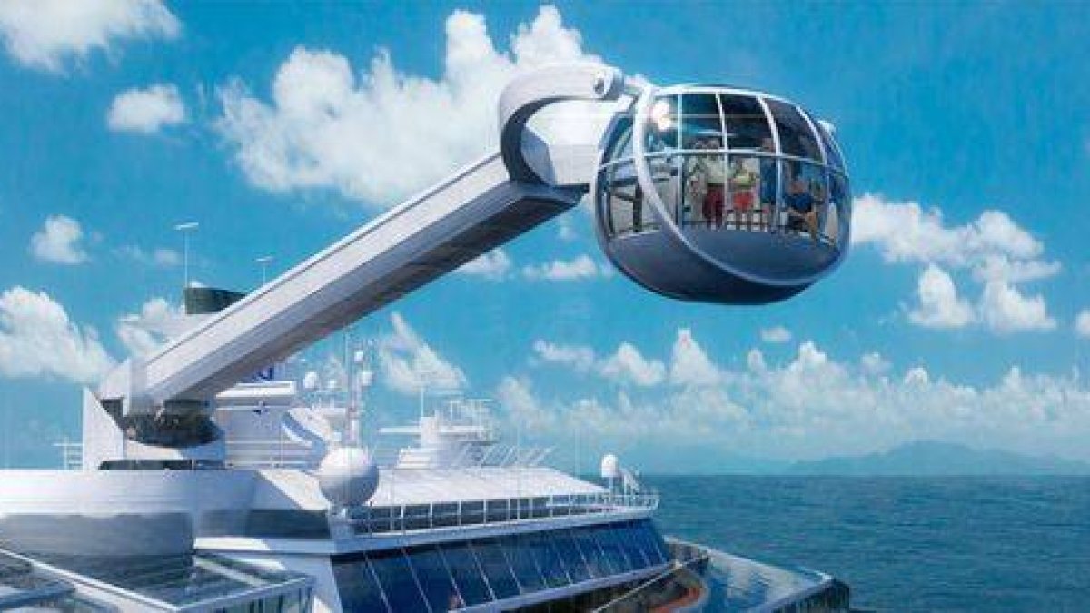 La cápsula-mirador del 'Quantum of the Seas'.-