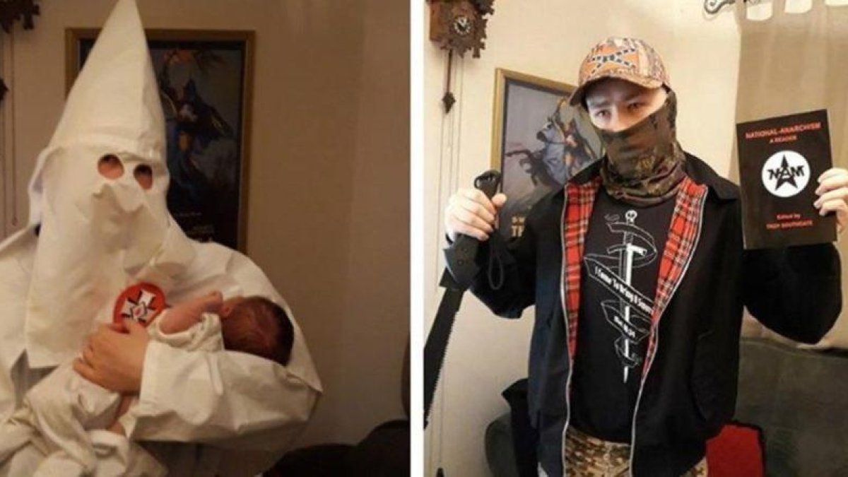 Adam Thomas, en redes sociales con su hijo en brazos.-EFE