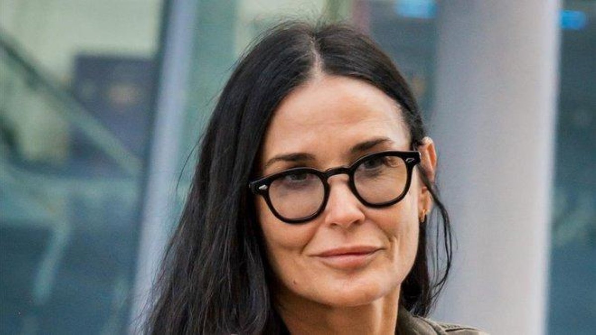 Demi Moore llega al aeropuerto de Heatrrow, el pasado miércoles.-GTRES