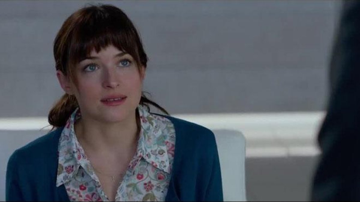 Escena de la película 50 sombras de Grey.-