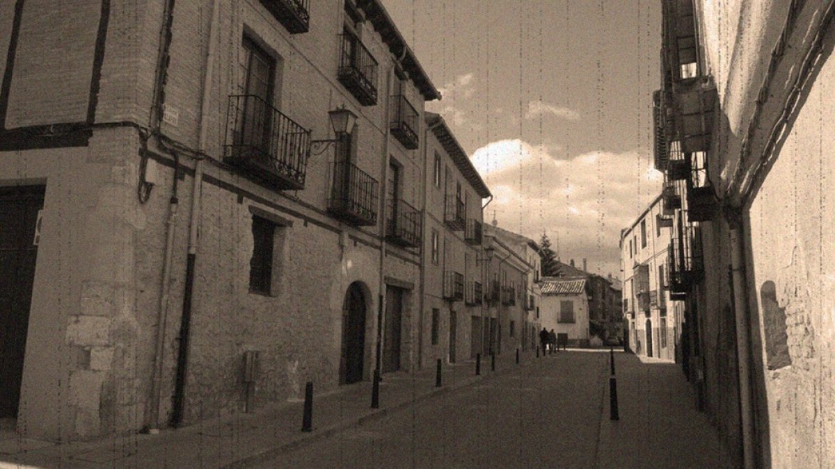 El Burgo de Osma en una imagen antigua.-HDS