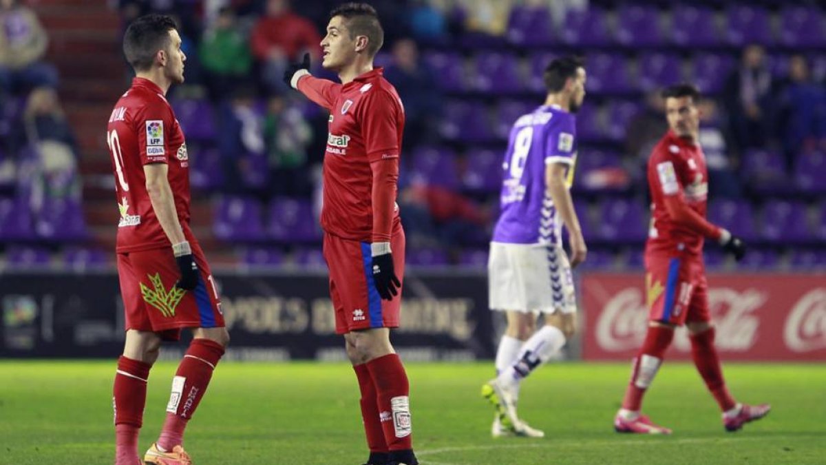 Julio Álvarez y Pedraza en el encuentro en Zorrilla que perdía el Numancia ante el Valladolid.-Área 11