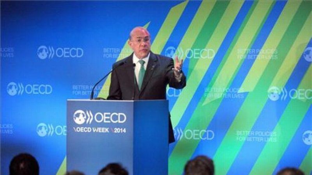 El secretario general de la OCDE, Ángel Gurría, en una imagen de archivo.-ERIC PIERMONT / AFP