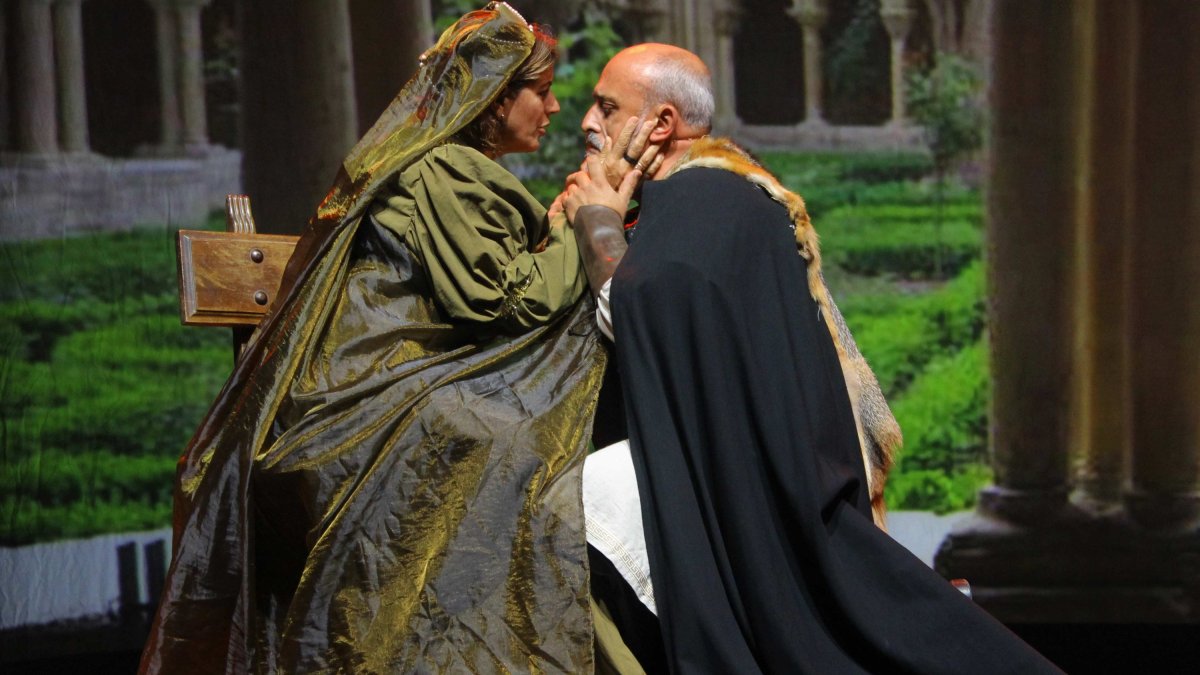 Obra de teatro sobre el Cid en Santa María de Huerta.-HDS