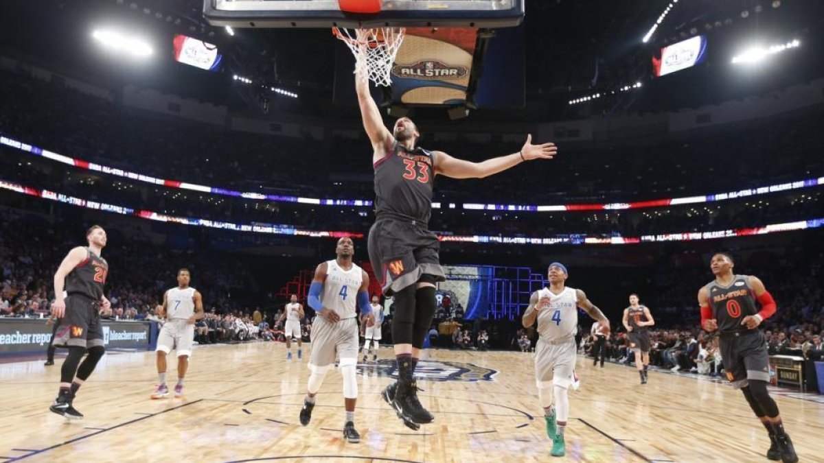 Marc Gasol, brillante en el All Star.-GERALD HERBERT