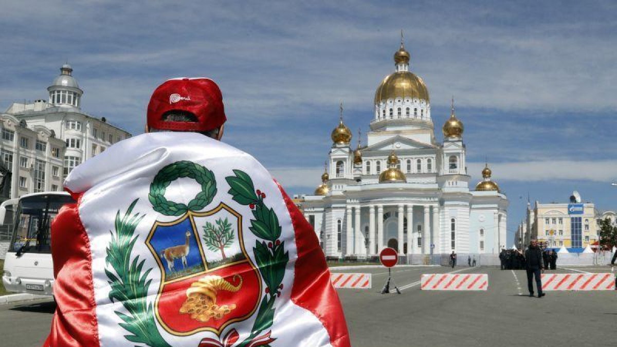 Un aficionado peruano en Rusia.-EFREM LUKATSKY (AP)