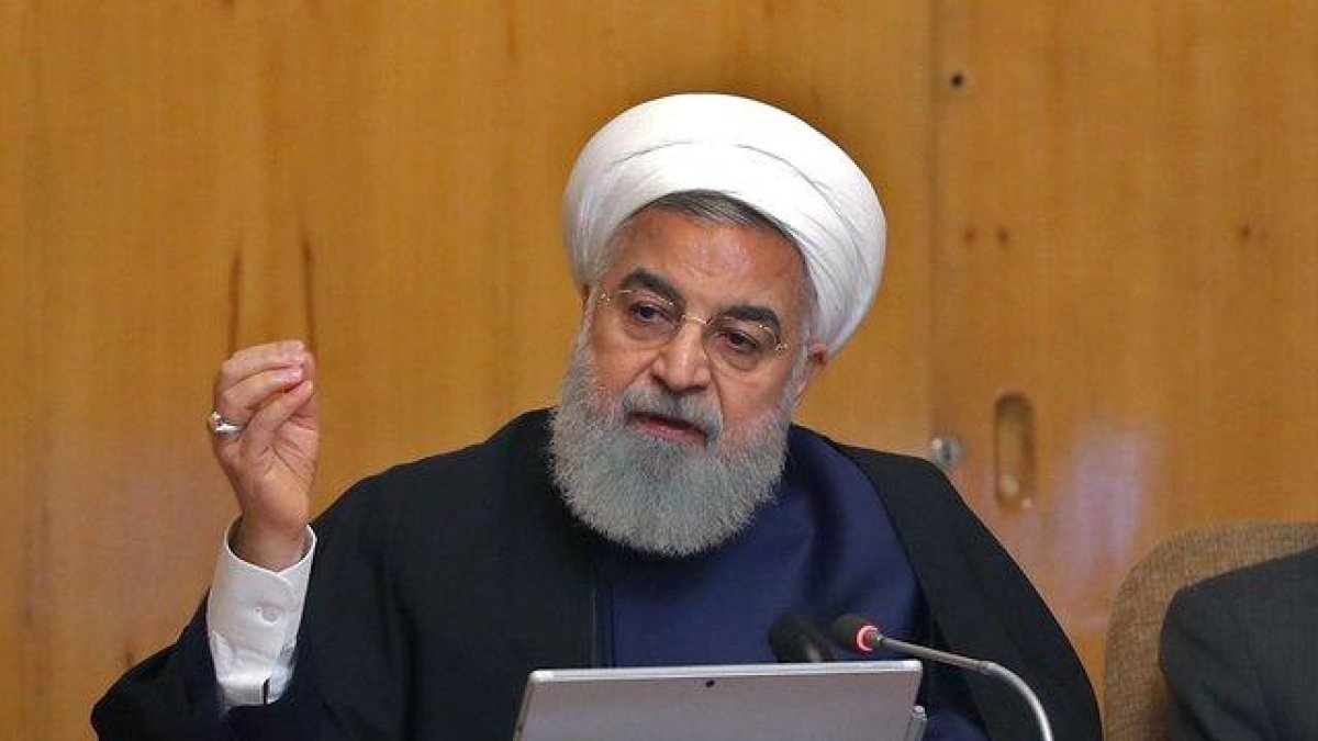 El presidente iraní, Hasan Rohaní, en una comparecencia en televisión.-IRANIAN PRESIDENCY