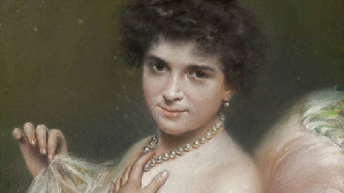 Obra ‘Retrato de una dama’, de Maximino Peña.-