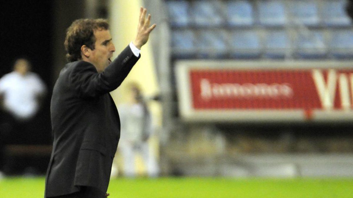 El técnico del Numancia, Jagoba Arrasate.-DIEGO MAYOR