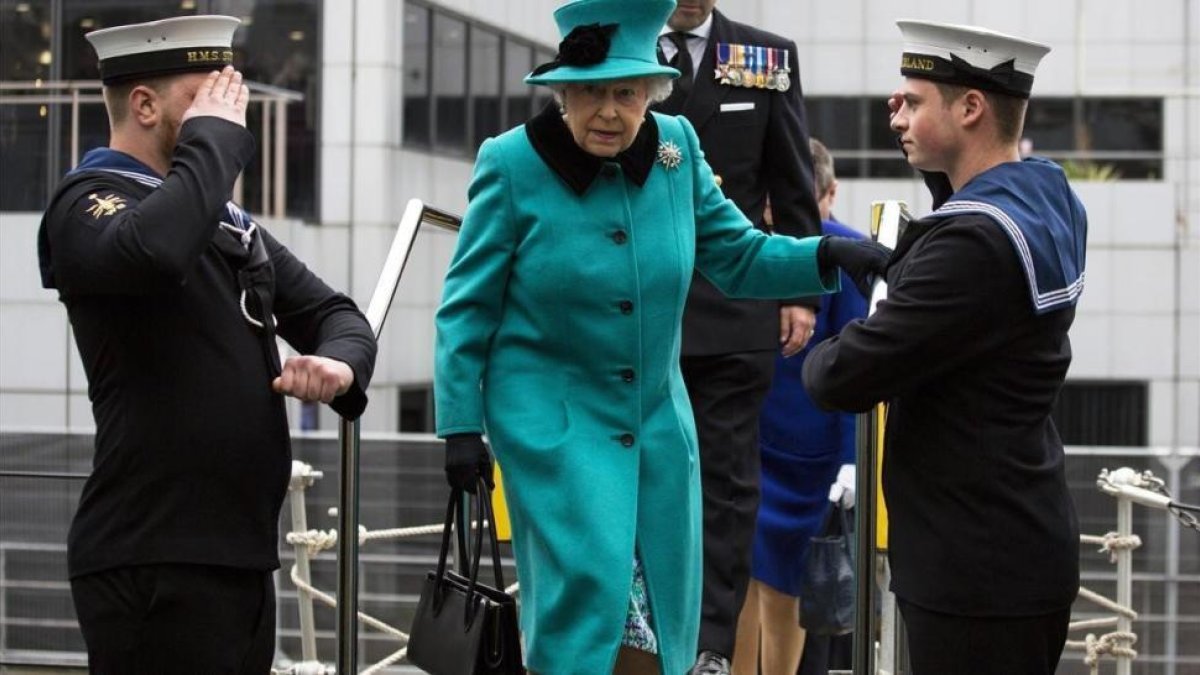 Isabel II, este lunes.-EL PERIÓDICO