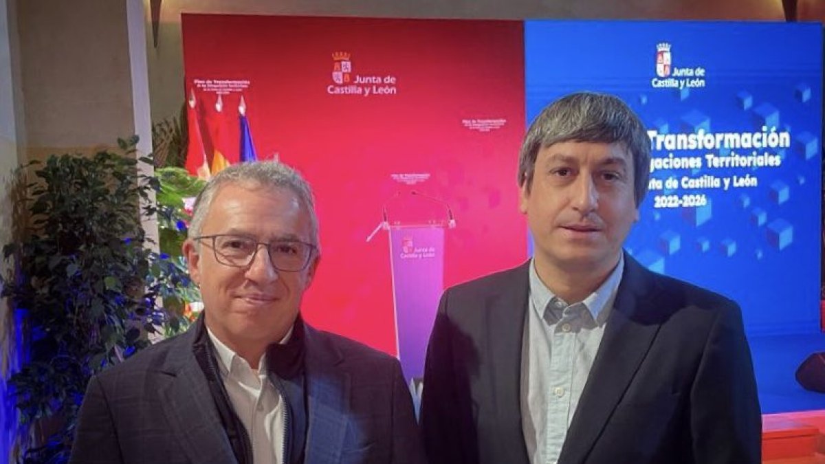 Ángel Ceña y Antonio Palomar en la cita de Villaciervos.