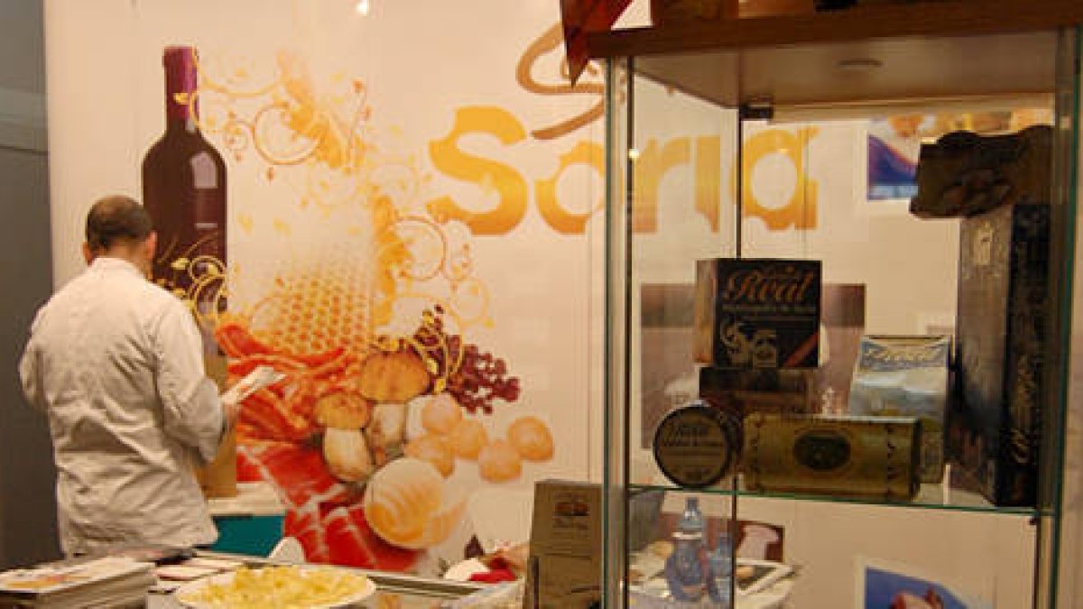 El stand del 'Saborea Soria' en uno de los stands de una de las ferias-