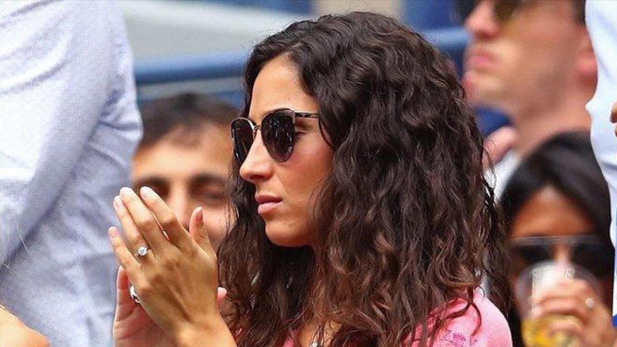 Mery Perelló, novia de Rafa Nadal, en la gran final del Abierto de EEUU.-AP / CLIVE BRUNSKILL