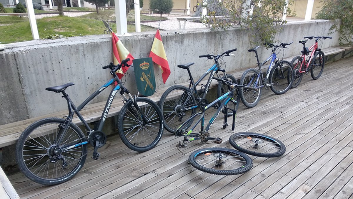 Bicicletas robadas, en depósito.-HDS