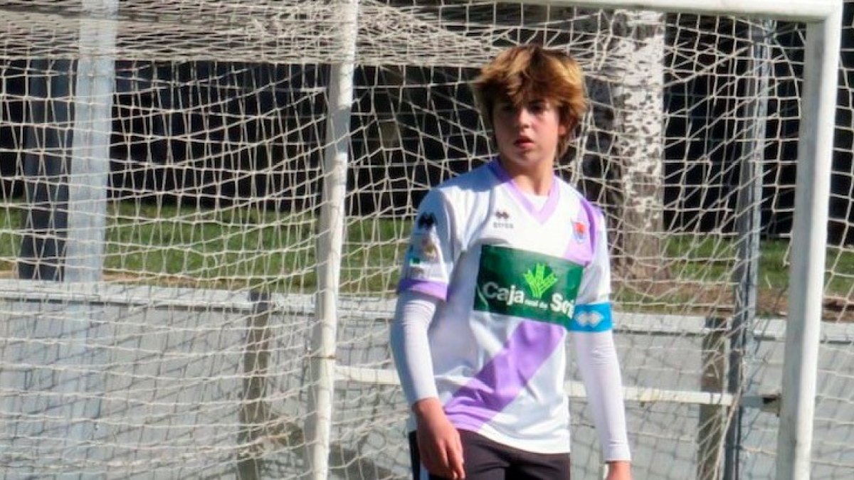 Iara Tello en un partido con la camiseta del Numancia. HDS