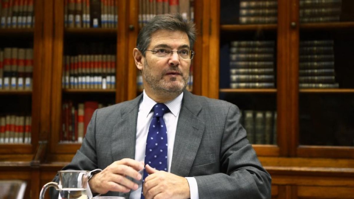 El ministro de Justicia, Rafael Catalá.-AGUSTÍN CATALÁN